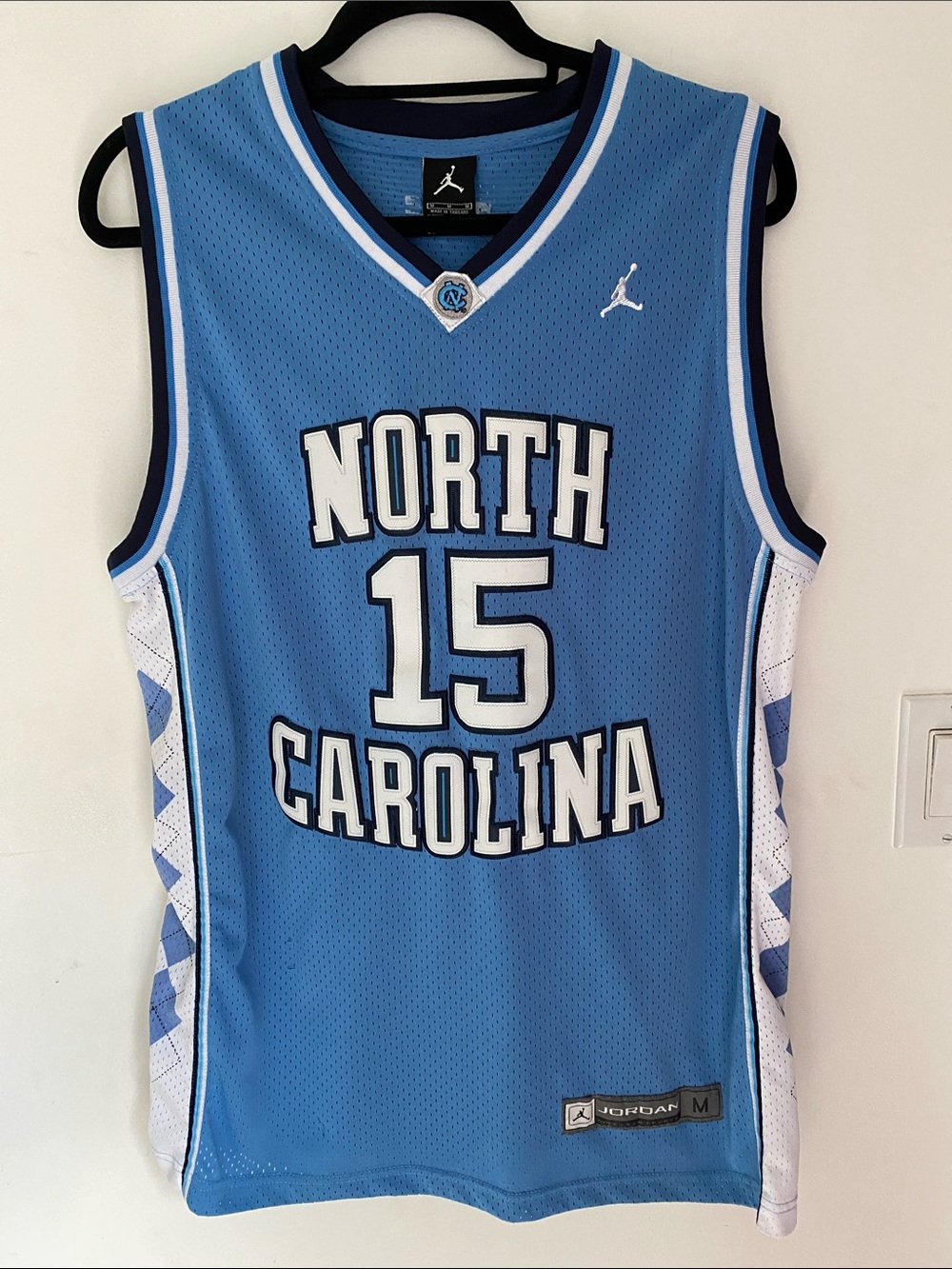 Vince Carter North Carolina Stitched Jersey Jordan Brand UNC #15 Med